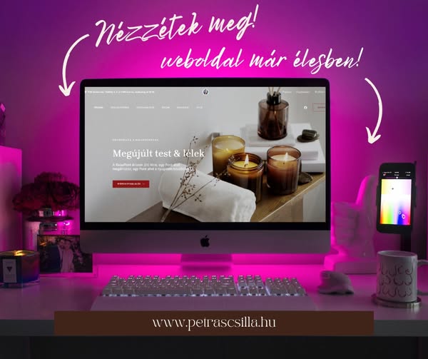 Petrás Csilla weboldal projekt