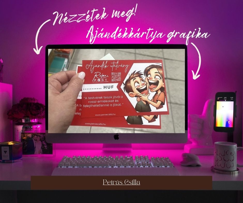Petrás Csilla ajándékutalvány grafika